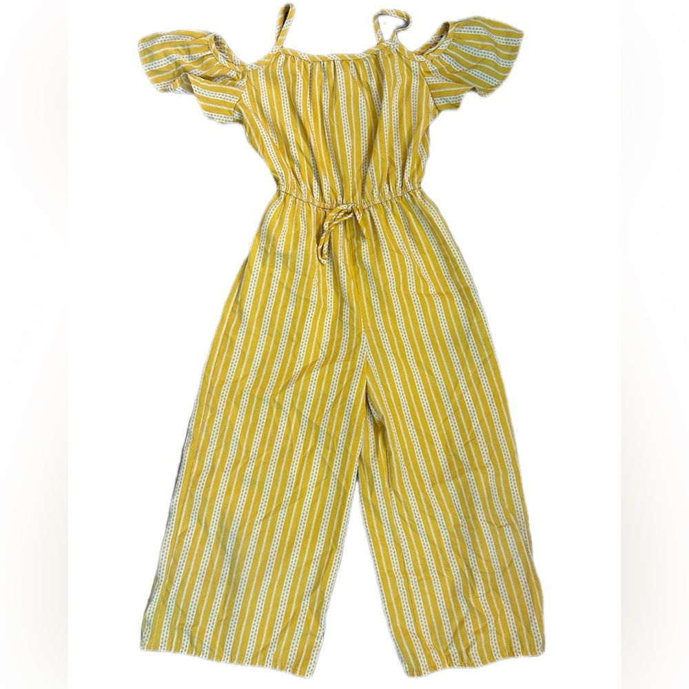 Yellow Striped Kids One Piece